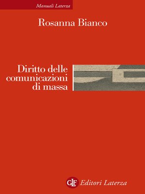 cover image of Diritto delle comunicazioni di massa